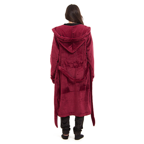 روب بطانية "احمر برغندي"